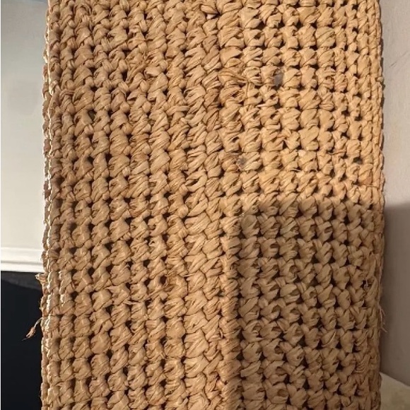 Coach Tan and Brown Woven Tote Bag - Picture 7 of 7